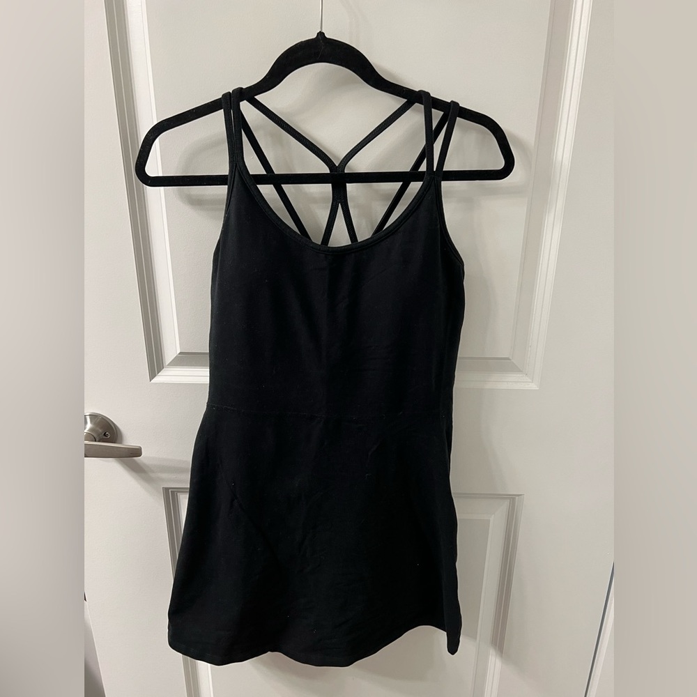 Old Navy Active black powerchill dress with shorts, size L
